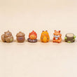 Forest Friends - Deko Miniatur-Figuren - Herbst Thema - 6er Set - ↑ 1 - 3 cm