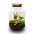 Milky - Terrarium with light - Bottle garden DIY kit - Ø 21 cm ↑ 30 cm