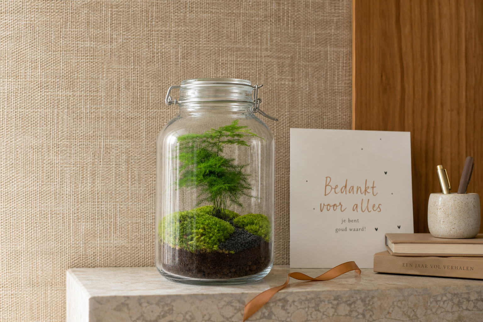 End-of-year thank-you gift for teachers: DIY mini terrarium