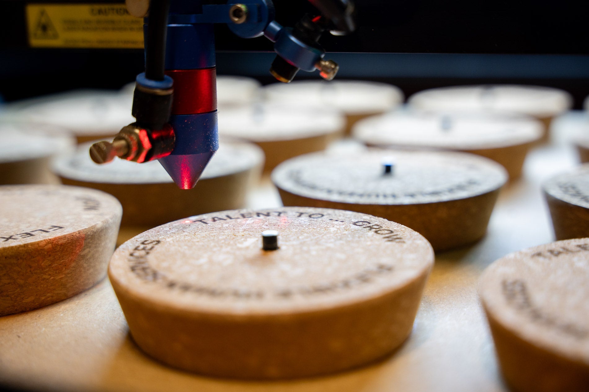 How we make our personalized laser engraved cork lids