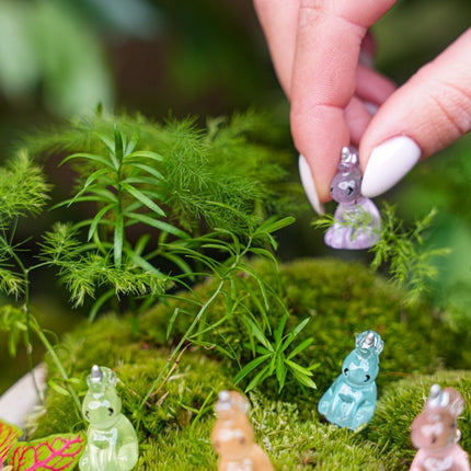 Leuchten im Dunkeln - Einhörner - Bunt ↑ 2,5 cm - 6 Stück
