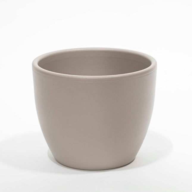 Steingrau Matt - Mini Plant Pot - Boule Pot taupe - Ø 6 cm ↑ 6 cm