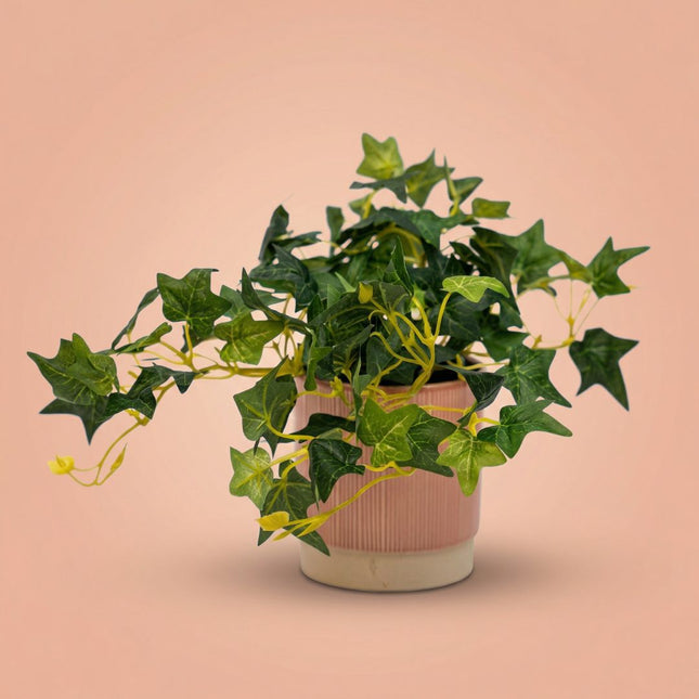 artificial hanging ivy plant in pot Green Ivy Hedera Hanging Plant in Pot
