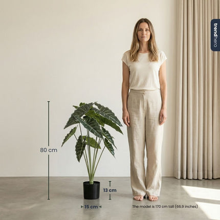 Alocasia 80 cm - Künstliche Pflanze