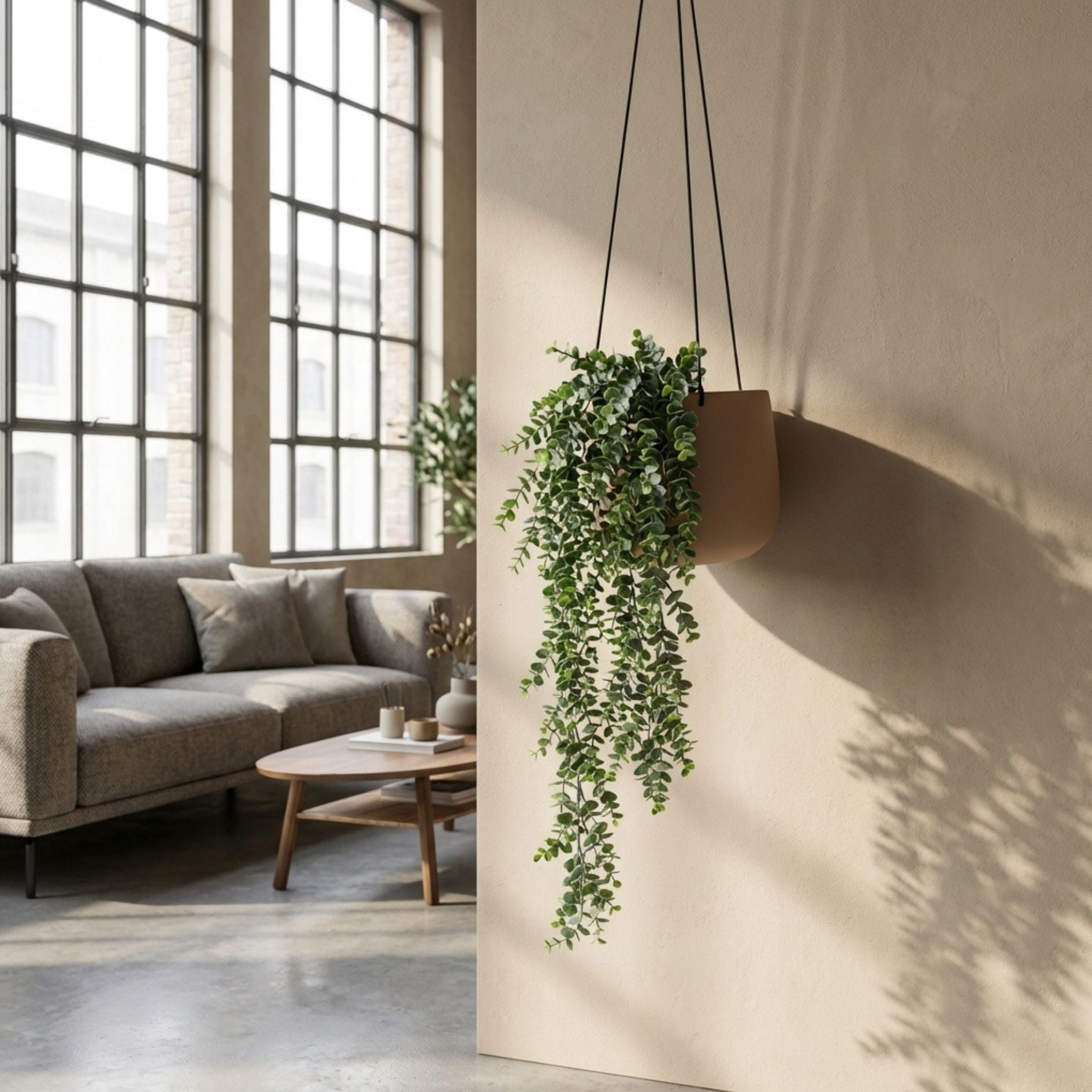 artificial indoor hanging plants in pots Artificial Eucalyptus