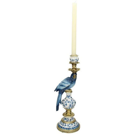 Candle Holder - Dutch Blue Parrot ↑ 40 cm