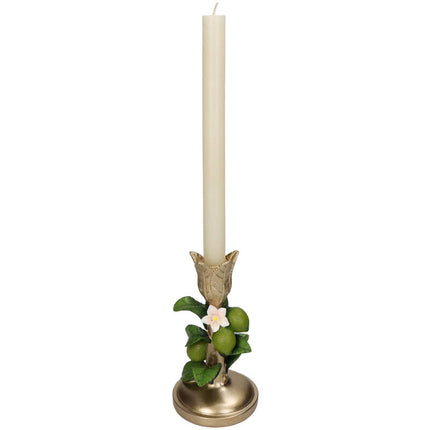 Candle Holder - Lime Gold ↑ 19 cm