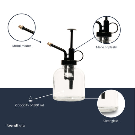 Plant mister - Glass transparant - 300 ml - Spray