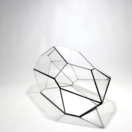 Geometric Terrarium - Nano Planter - Vivarium - ↑ 47 x 21 x17,5 cm (LxWxH) - Glas