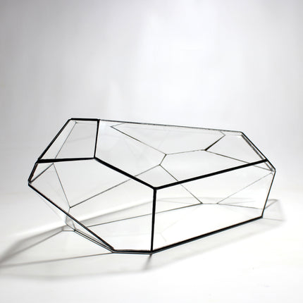 Geometric Terrarium - Nano Planter - Vivarium - ↑ 47 x 21 x17,5 cm (LxWxH) - Glas