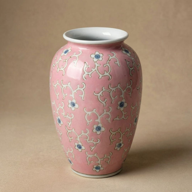 Rosa Porzellanvase Ø17,5 ↑27,5 cm