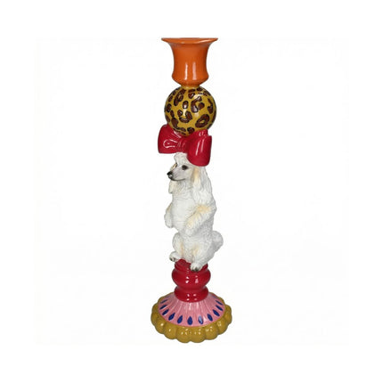 Kandelaar Hond Polyresin Ø10,5 ↑36 cm
