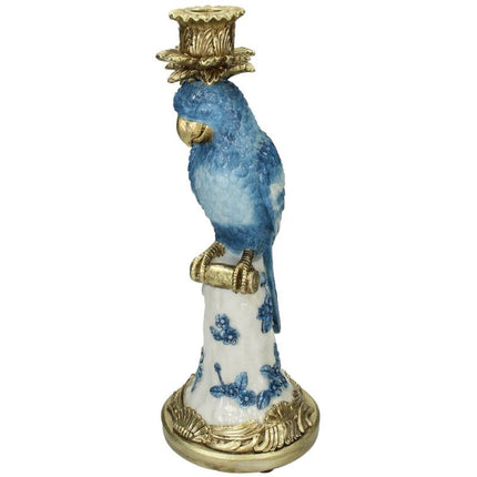 Candle Holder with Blue Bird - ↑ 36 cm