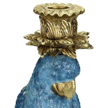 Kerzenhalter mit Blauem Vogel - ↑ 36 cm