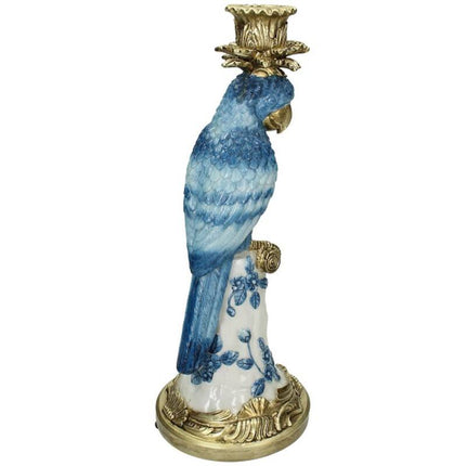 Kerzenhalter mit Blauem Vogel - ↑ 36 cm
