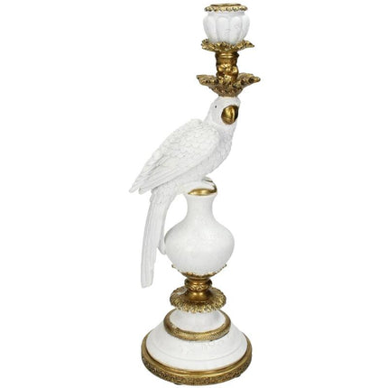 Kerzenhalter mit Weißem Vogel - ↑ 40 cm