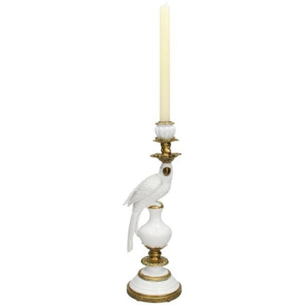 Kerzenhalter mit Weißem Vogel - ↑ 40 cm