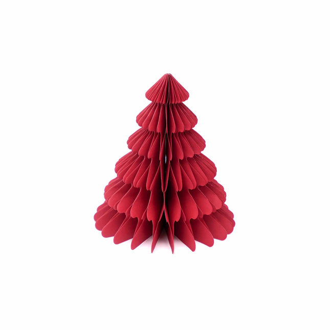 Paper tree - Foldable - Red - 15cm
