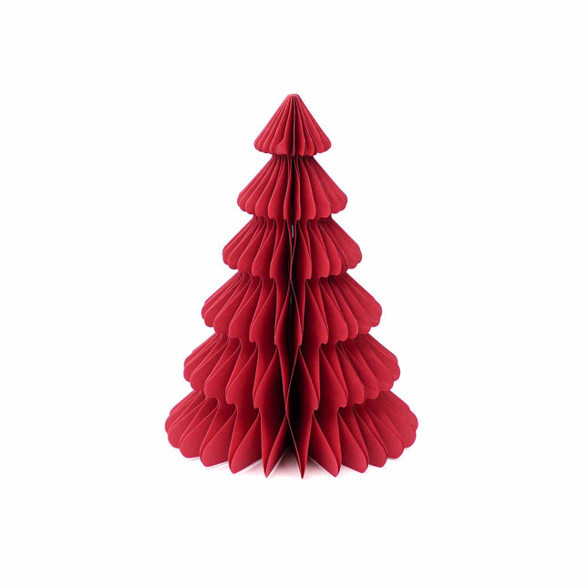 Paper tree - Foldable- Red - 25cm