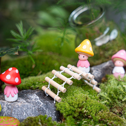 Brücke - Dekorative Mini-Brücke - Holz - 8 cm lang
