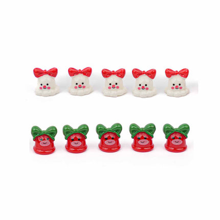 Mini Christmas characters set - 10 pcs - Miniature figurines ↔ 1 cm