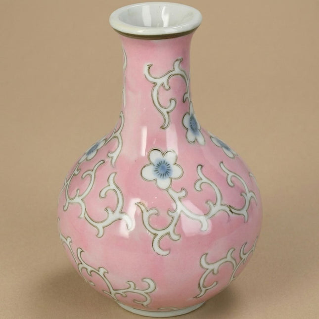 Rosa Porzellanvase Ø12 ↑17,5 cm