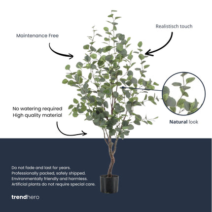 Eucalyptus tree - 120 cm - Artificial plant