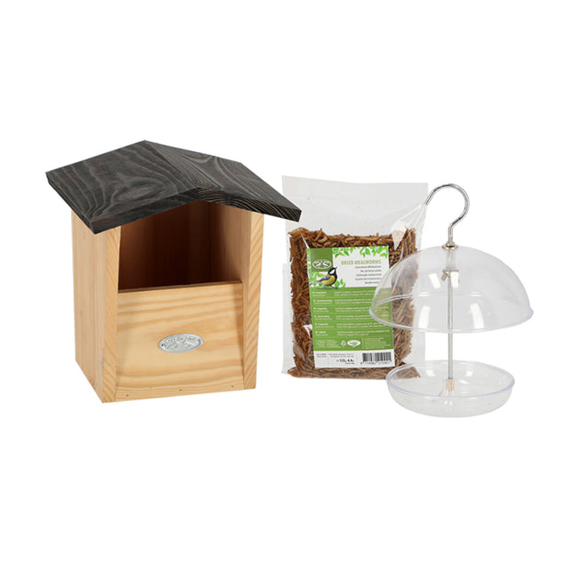 Robin Package - Birdhouse and Bird Food - Garden Accessories
