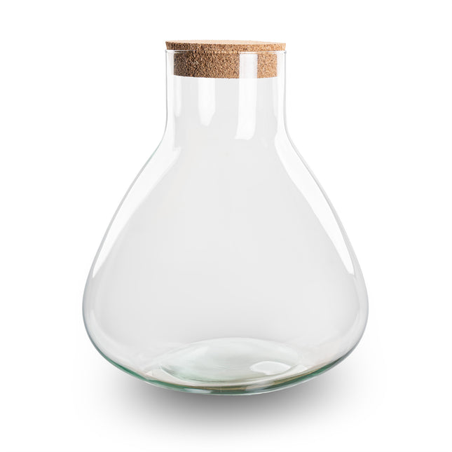 Terrarium bottle 'Sammie' with cork - Closed terrarium Ø 22.5 cm ↑ 27 cm