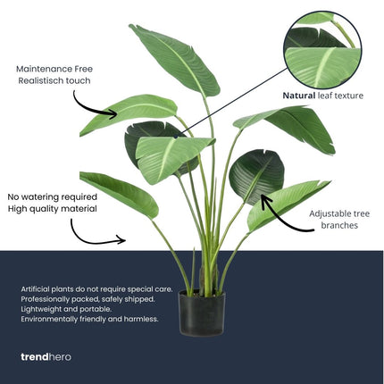 Strelitzia 120 cm - Künstliche Pflanze