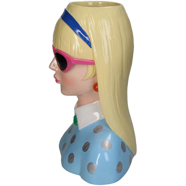 Vase Fashion Lady ‘Lyana’ 23x16x29cm - Waterproof - Decorative Vase/Pot