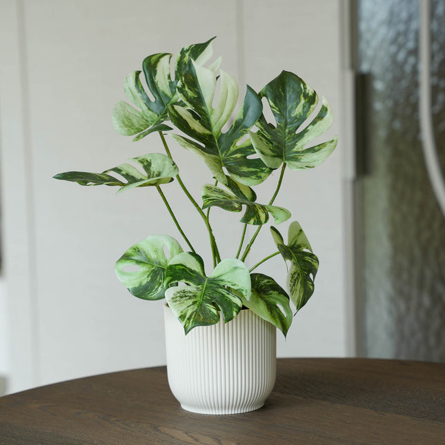 Monstera bush in pot 40cm - Artificial plant