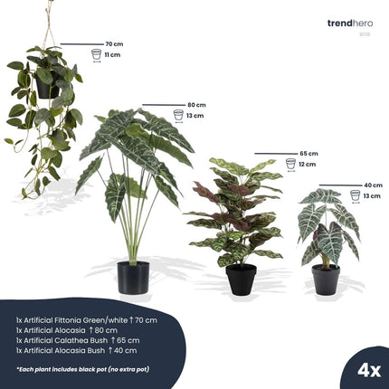 Costa Rica set - 4 pcs - Bundle product - Artificial plants