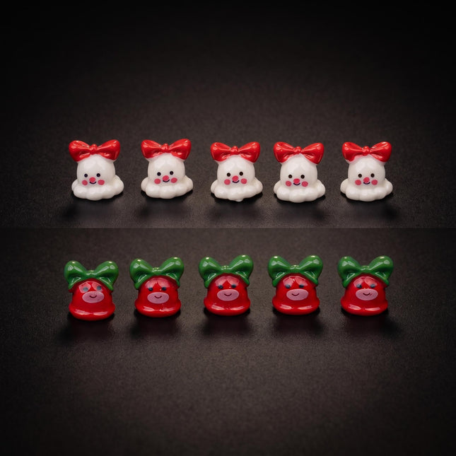 Mini Christmas characters set - 10 pcs - Miniature figurines ↔ 1 cm