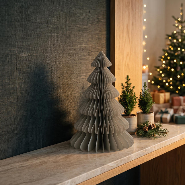 Paper tree - Foldable - Pastel green - 40cm