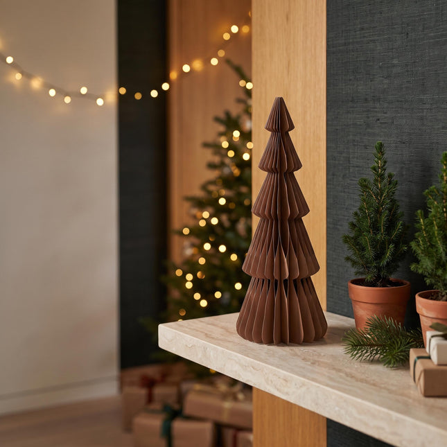 Paper tree - Foldable - Brown - 50cm