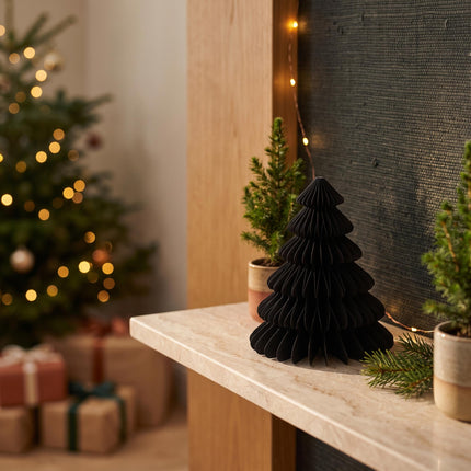 Paper tree - Foldable - Black - 15cm