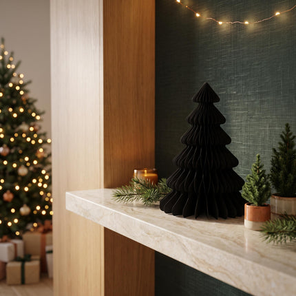 Paper tree - Foldable - Black - 25cm