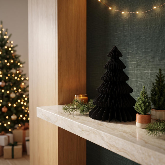 Paper tree - Foldable - Black - 25cm