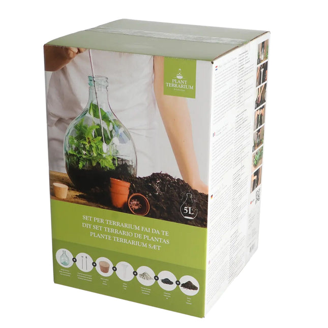 bug biting plants terrarium set instructions DIY Plant Terrarium Set 5L - Create Your Own Closed Bottle Garden