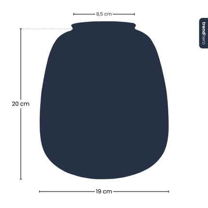 Terrarium fles ‘Emma Mini’ met kurk - Gesloten terrarium  Ø 19 cm ↑ 20 cm 