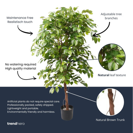 Ficus Deluxe Vine Tree 140 cm - Kunstpflanze