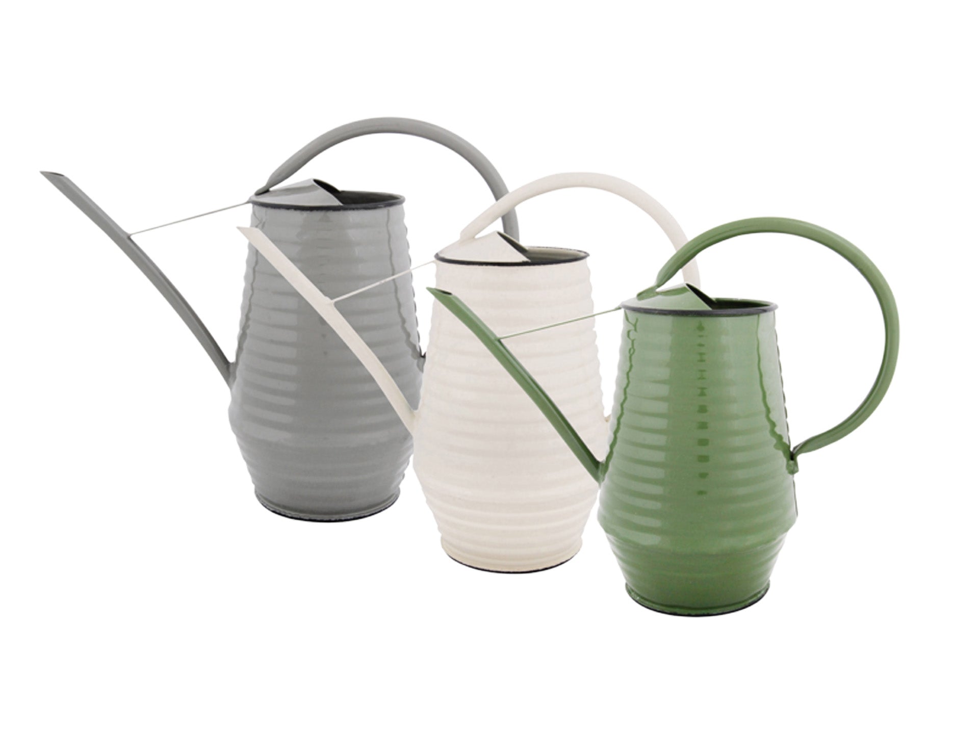 metal house plant watering can Flower watering can - Zinc - 1 liter - Green - Gray