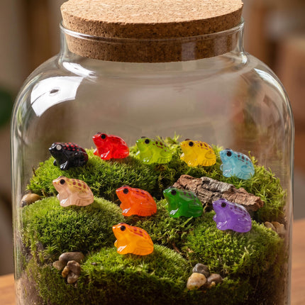 Winzige tropische Frösche - 10 Stück - Miniaturfiguren - 1-3 cm