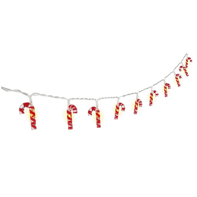 Lichterkette „Candy Canes“ mit 10 LEDs