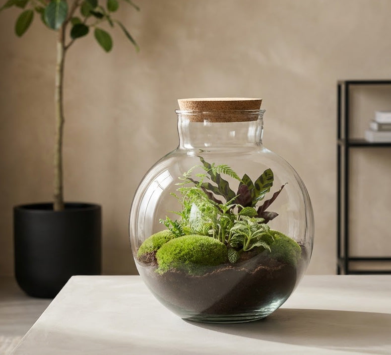 〈N/G〉 SEALED BOTTLE PLANTS Bottle Garden - Closed Green Terrariums & DIY Kits – urbanjngl.com