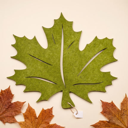 Herfstblad - Wandhanger - 47 cm - Groen