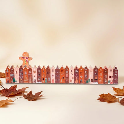 Adventskalender - Lebkuchen - Häuser - Holz