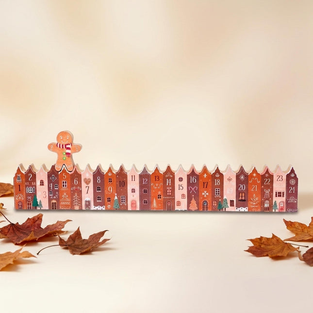 Advent calendar - Gingerbread - Houses - Wood