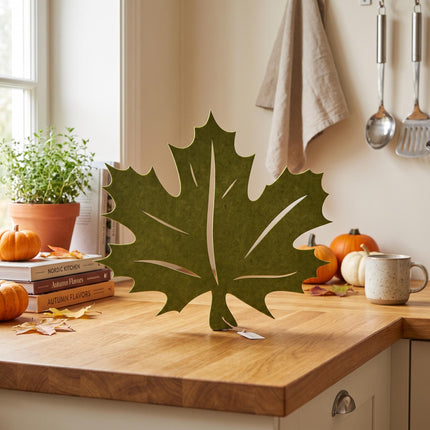 Herfstblad - Wandhanger - 47 cm - Groen